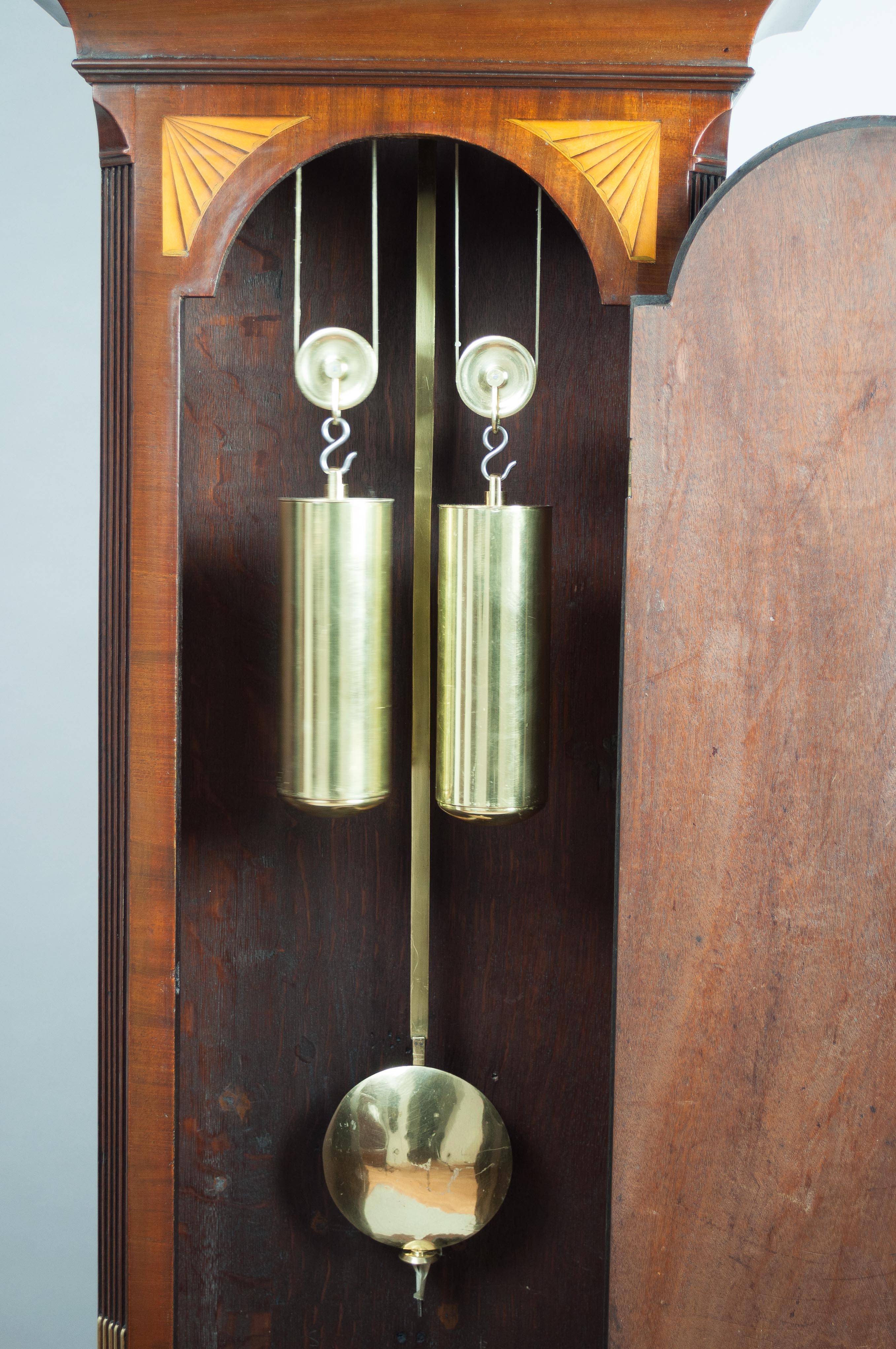 George III figured mahogany longcase clock by Henry Parsons of London